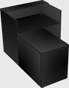 L-shaped modular reception