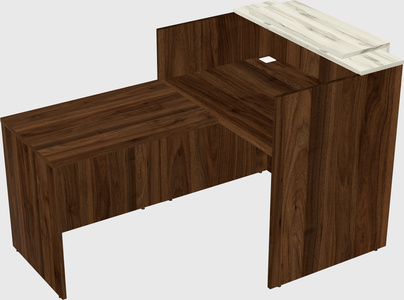 L-shaped modular reception
