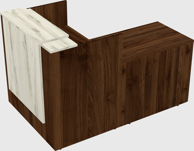 L-shaped modular reception