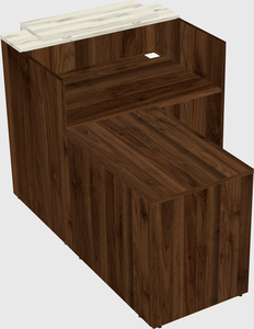 L-shaped modular reception