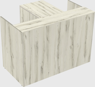 L-shaped modular reception