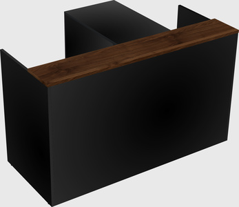 L-shaped modular reception