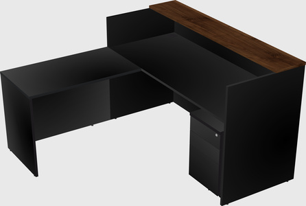 L-shaped modular reception