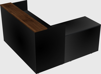 L-shaped modular reception
