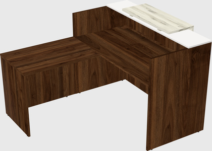 L-shaped modular reception