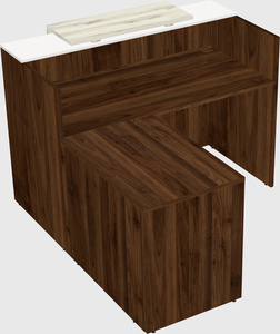 L-shaped modular reception