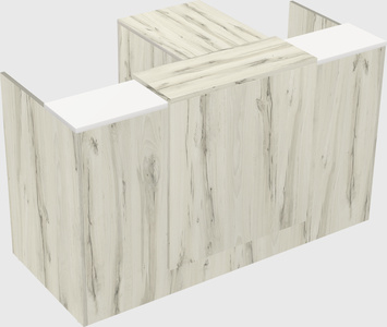 L-shaped modular reception