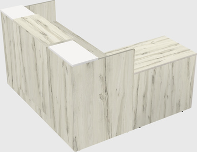 L-shaped modular reception