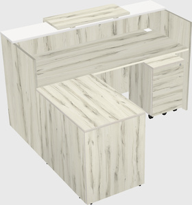 L-shaped modular reception