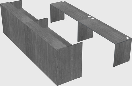 Shared u-shaped reception desks
