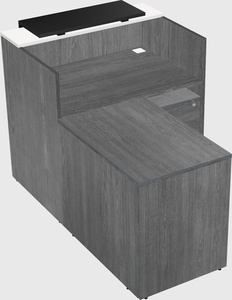 L-shaped modular reception