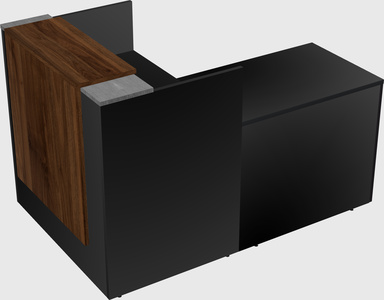 L-shaped modular reception