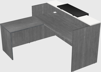 L-shaped modular reception