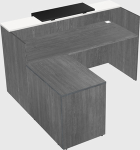 L-shaped modular reception