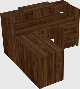 L-shaped modular reception