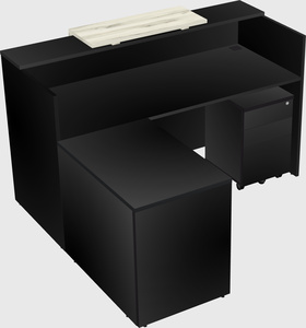 L-shaped modular reception