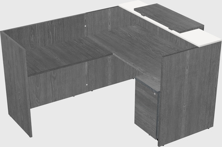 L-shaped modular reception