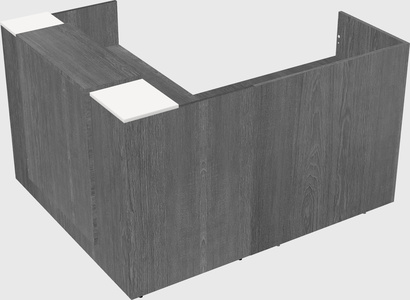 L-shaped modular reception