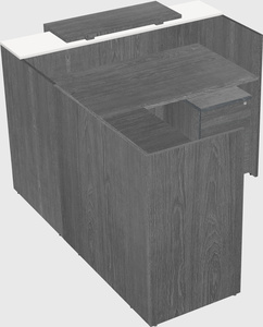 L-shaped modular reception