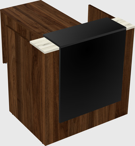 L-shaped modular reception