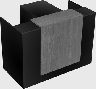 L-shaped modular reception