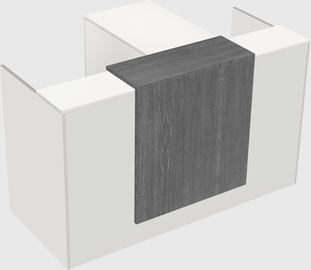 L-shaped modular reception