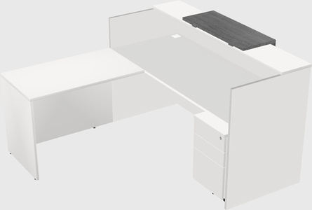 L-shaped modular reception