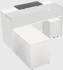 L-shaped modular reception