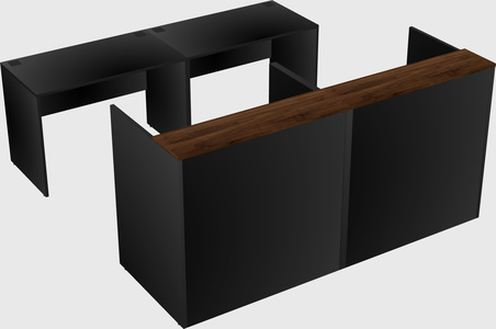 Shared u-shaped reception desks