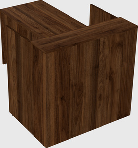L-shaped modular reception