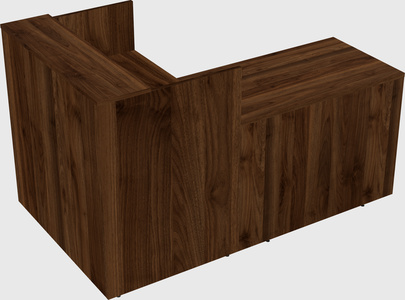 L-shaped modular reception