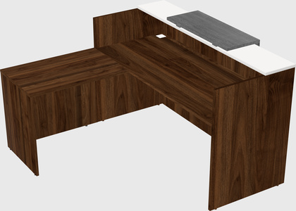 L-shaped modular reception