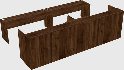 Shared u-shaped reception desks