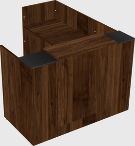 L-shaped modular reception