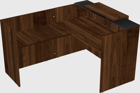 L-shaped modular reception