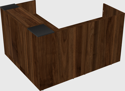 L-shaped modular reception