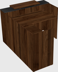 L-shaped modular reception