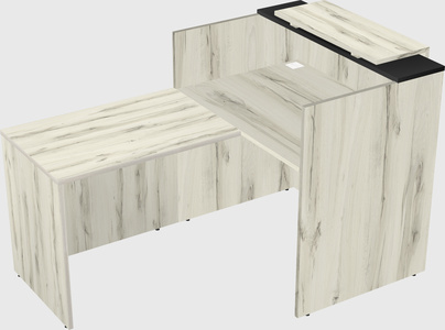 L-shaped modular reception