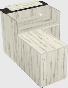 L-shaped modular reception