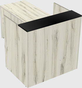 L-shaped modular reception