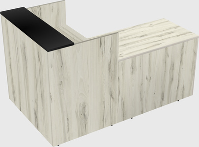 L-shaped modular reception