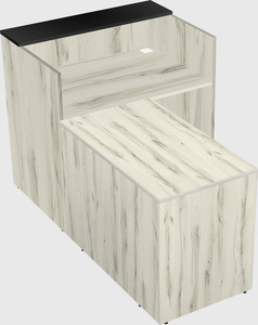 L-shaped modular reception
