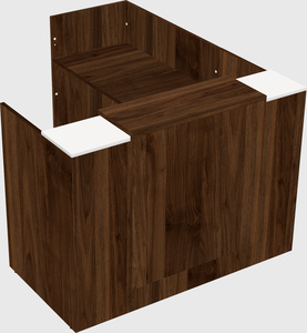 L-shaped modular reception