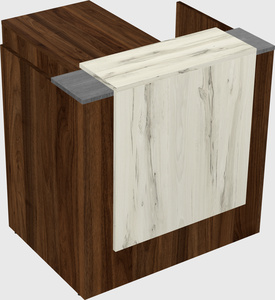 L-shaped modular reception
