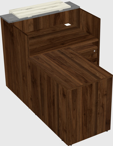 L-shaped modular reception