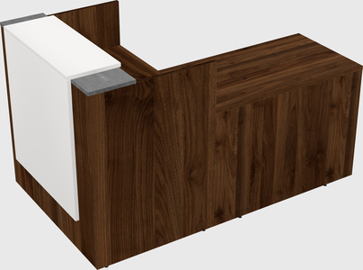 L-shaped modular reception