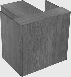 L-shaped modular reception
