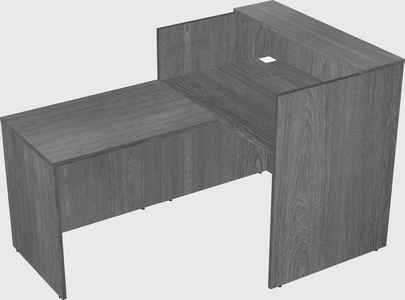 L-shaped modular reception