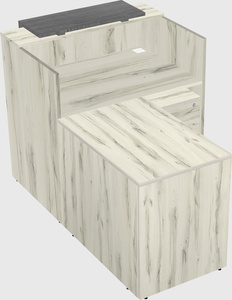 L-shaped modular reception