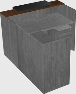L-shaped modular reception